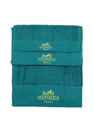 Полотенце Hermes, 3 шт бирюзовый (12800)