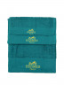 Полотенце Hermes, 3 шт бирюзовый (12800)