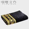 Набор полотенец Versace, черные (8800) - Набор полотенец Versace, черные (8800)