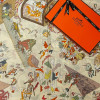 Платок Hermes кашемир+шелк 135*135 см (18202)