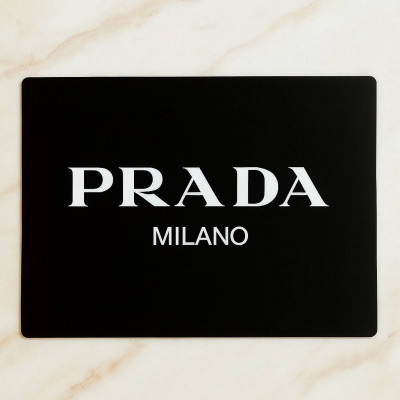 Коврик на письменный стол Prada черный 57x39 см (15303)
