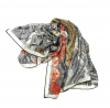 Платок Hermes кашемир+шелк 135*135 см (14905)