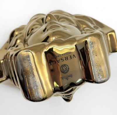 Подсвечник со свечой Versace Medusa Grande (13907) золотая
