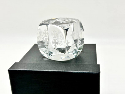 Кубик хрустальный Baccarat & Chrome Hearts 6х6 см (13908)