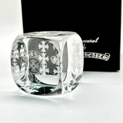 Кубик хрустальный Baccarat & Chrome Hearts 6х6 см (13908)