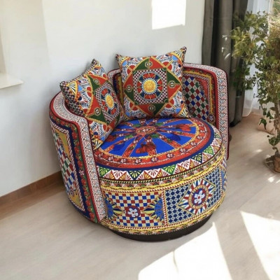 Поворотное кресло Dolce&Gabbana Casa Anemore 113*84 см (18508)