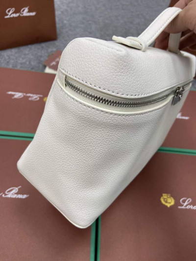 Сумка женская Loro Piana 27см кожа белый (14309)