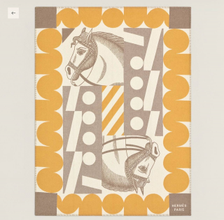 Плед Hermes Cheval Joker желтый 150х200 см (17414)