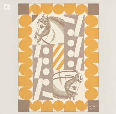Плед Hermes Cheval Joker желтый 150х200 см (17414)