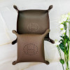 Монетница кожа 25*25 см Hermes (16315) коричневая 