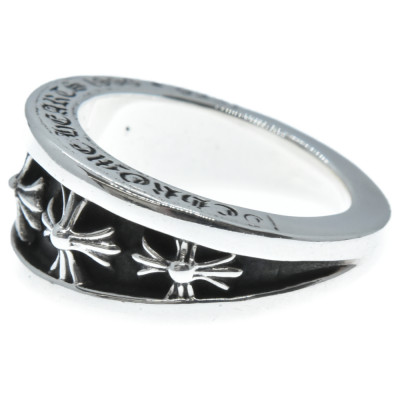 Кольцо Chrome Hearts Narrow CH Plus V Band (14417)