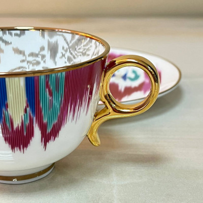 Чайная пара Hermes Voyage en Ikat 160 мл (15819)