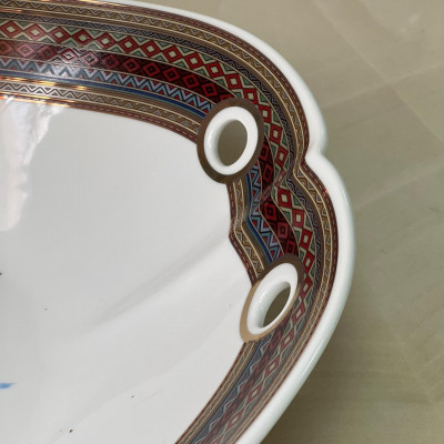 Блюдо овальное для фруктов глубокое Hermes Cheval d'Orient 40 см (15522)