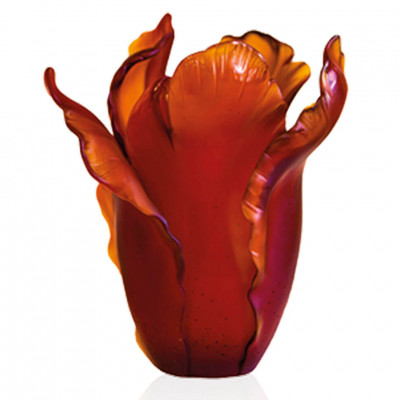 Ваза Daum Dark amber Tulipe 35см (12825)