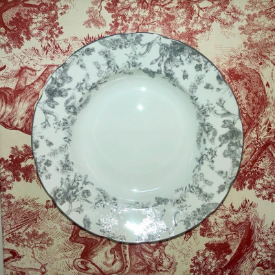 Тарелка суповая Dior Toile de Jouy 23см (13825) серая