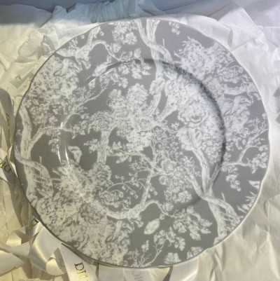 Блюдо Dior Toile de Jouy 29см (13826) серое