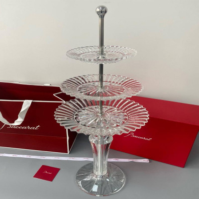 Этажерка хрустальная 68 см Baccarat Mille Nuits (15526)