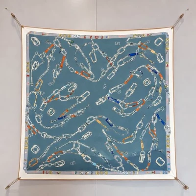 Платок Hermes кашемир+шелк 135*135 см (18126)
