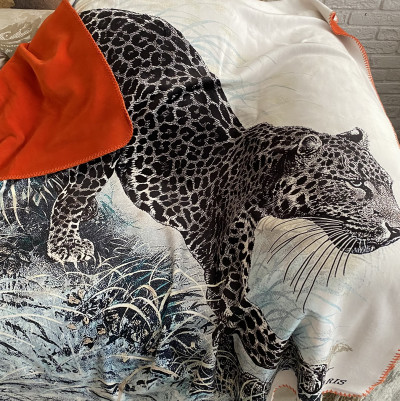 Плед Hermes Panthera Pardus белая 180х230 см (17127)