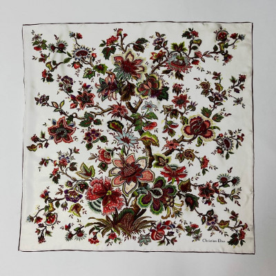 Шелковый платок Christian Dior 90x90см (15128)
