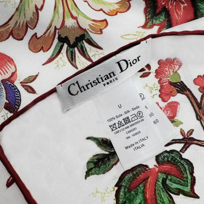 Шелковый платок Christian Dior 90x90см (15128)