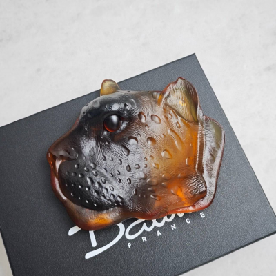 Скульптура-поднос Daum Leopard Tray 18 см (17228)