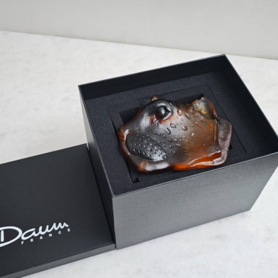 Скульптура-поднос Daum Leopard Tray 18 см (17228)