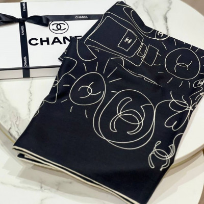 Платок Chanel кашемир/шёлк 130х130 см (13729)
