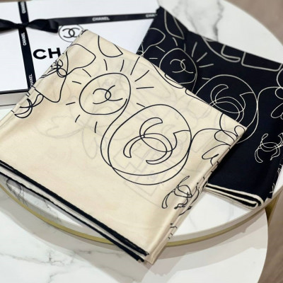 Платок Chanel кашемир/шёлк 130х130 см (13729)