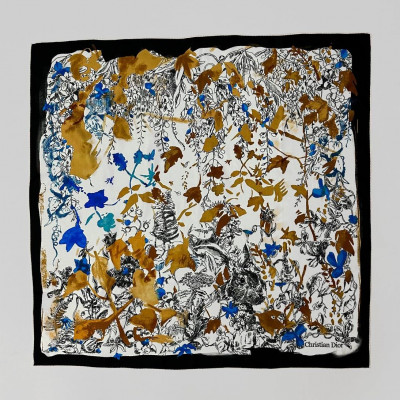 Шелковый платок Christian Dior 90x90см (15129)