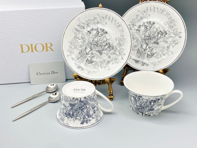 Набор чайных пар Christian Dior Botanica 160 мл (13130) синие