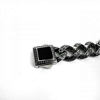 Браслет для часов Rolex&Chrome Hearts серебро (15230)