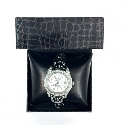 Браслет для часов Rolex&Chrome Hearts серебро (15230)