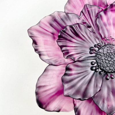 Ваза-фруктовница Daum Camellia Violet 38см (15132)