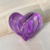 Скульптура Lalique Соединенные сердца 7*6см (15038) фиолетовое
