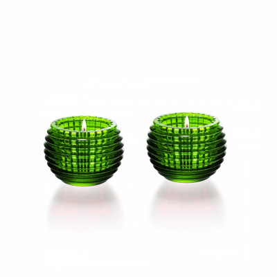 Подсвечники Baccarat Eye набор 2шт (13740) зелёный