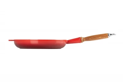Чугунная эмалированная сковорода с деревянной ручкой, 26 см, Le Creuset (14240)