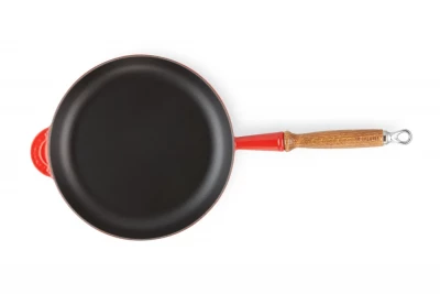 Чугунная эмалированная сковорода с деревянной ручкой, 26 см, Le Creuset (14240)