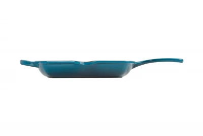 Чугунная эмалированная сковорода-гриль с деревянной ручкой, 26 см, Le Creuset (14241)