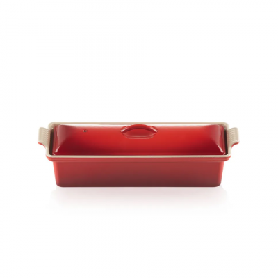 Чугунный эмалированный террин с крышкой, 32 см, Le Creuset оригинал (14242)