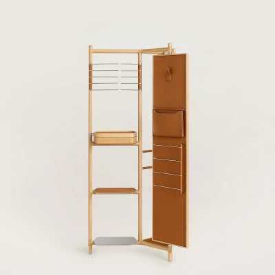 Вешалка напольная Hermes Les Necessaires 85*192*55 см (18542) коричневая