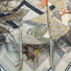 Платок Hermes кашемир+шелк 135*135 см (17543)