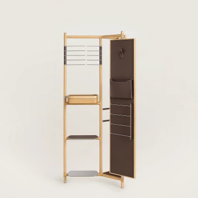 Вешалка напольная Hermes Les Necessaires 85*192*55 см (18543) темно-коричневая