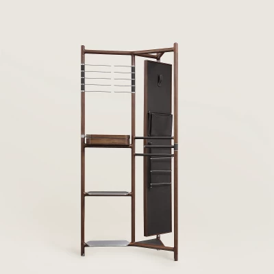 Вешалка напольная Hermes Les Necessaires 85*192*55 см (18544) черно-коричневая