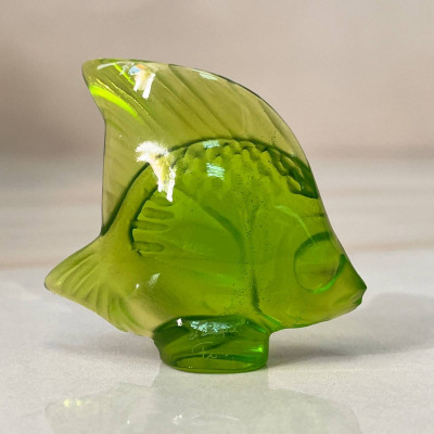 Фигурка Lalique Angelfish, зеленая (14645)