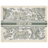 Салфетка сервировочная / плейсмат Christian Dior Toile De Jouy 29*43см (15245) беж-зеленый