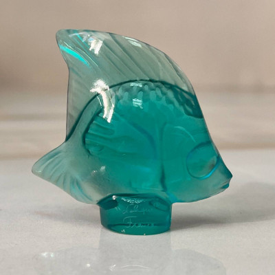 Фигурка Lalique Angelfish, бирюзовая (14647)