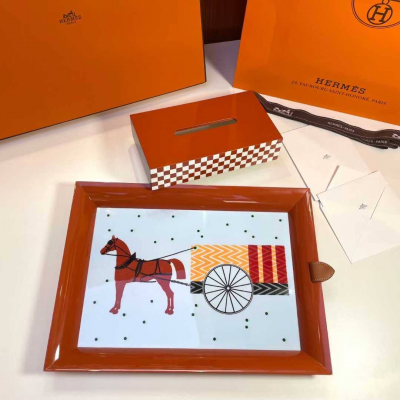 Поднос Hermes Atrium Hypnomobile 41,5*30,5*3,4 см терракот (17347)