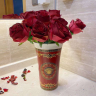 Ваза Versace 26см красная с узорами (17649)