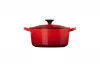 Чугунная эмалированная кастрюля с крышкой с феноловой ручкой, 22 см, Le Creuset  (14250)